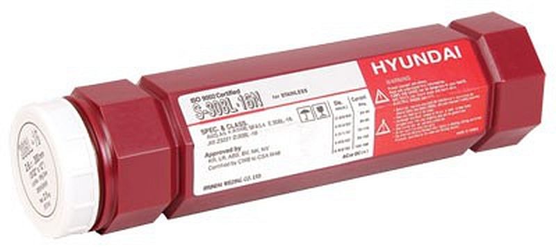 Электроды S-308L.16N, 2.0х300PVC HYUNDAI 2.5кг (нержавейка)