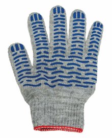 ПЕРЧАТКИ Х/Б С ПВХ НАПЫЛЕНИЕМ ЛЮКС (ВОЛНА) 40-42 ГР. СЕРЫЕ (10/300) 10 КЛАСС