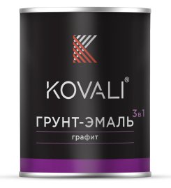 Грунт-эмаль 3в1 с эффектом графита